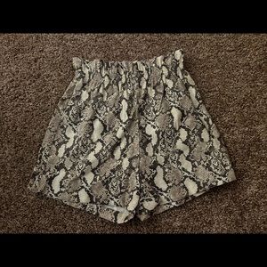 Snake High Waisted Shorts